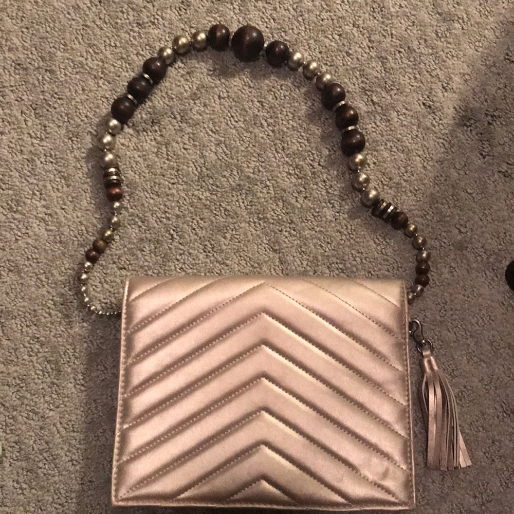 Neiman Marcus beige purse